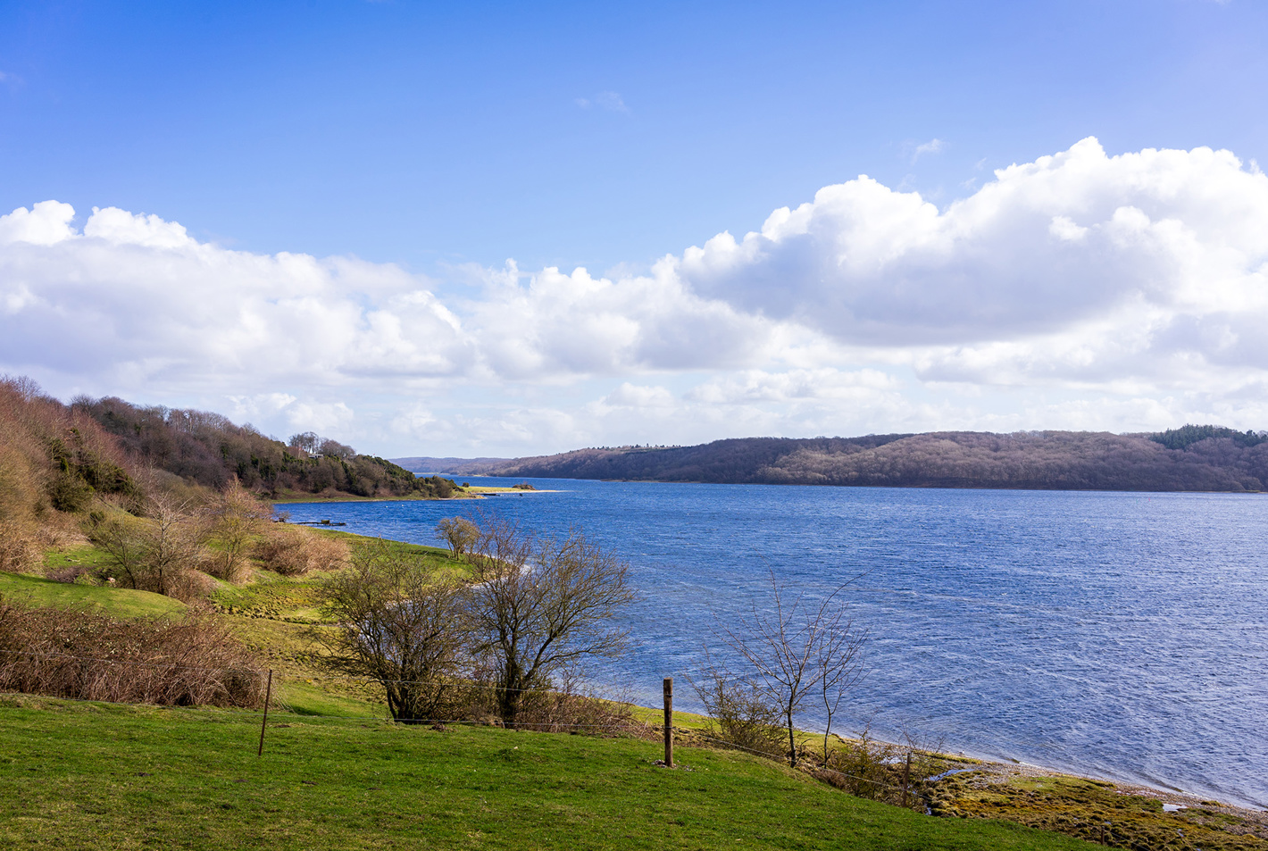 Udsigt til Mariager Fjord fra Bramslev Bakker