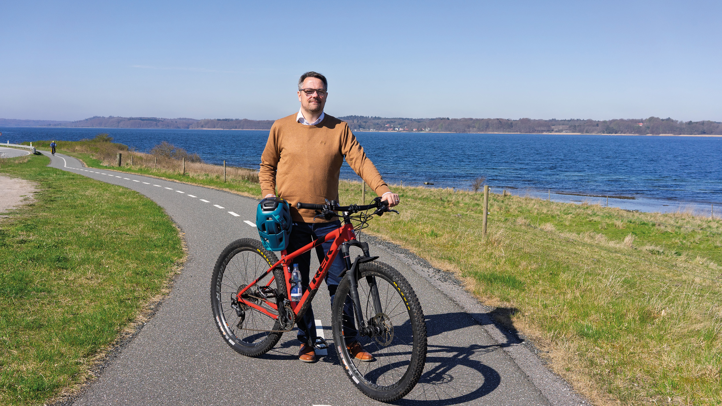 Jesper Skov Mikkelsen med cykel