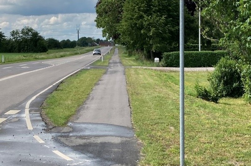 Ny cykelsti mellem Valsgård og Oue